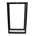 STOJAK NA DREWNO OPAŁOWE 60X25X100CM CZARNY STALOWY MINIMALISTYCZNY