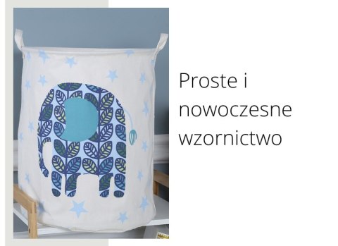 POJEMNIK KOSZ MATERIAŁOWY SŁOŃ 50x40cm PRZECHOWYWA POJEMNIK KOSZ MATERIAŁOWY SŁOŃ 50x40cm PRZECHOWYWA