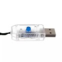 Kurtyna świetlna 160 LED USB- ciepły biały KŚ19762