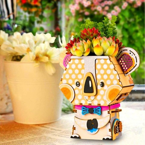 ROBOTIME Drewniane Puzzle 3D - Doniczka Koala ROBOTIME Drewniane Puzzle 3D - Doniczka Koala