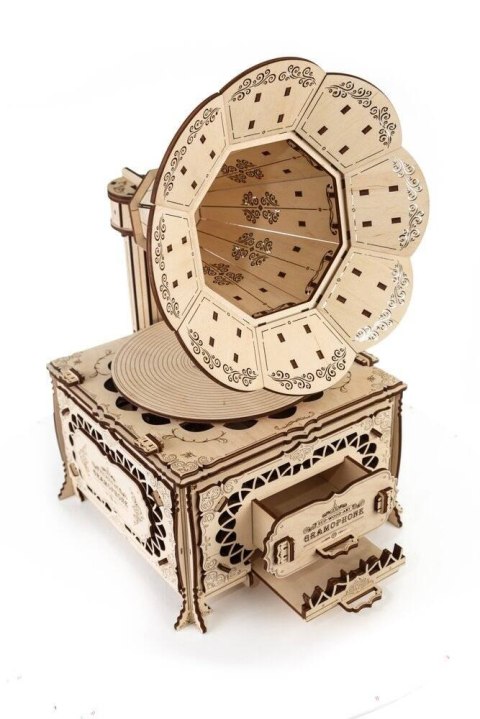 EWA Drewniane Puzzle 3D - Gramofon EWA Drewniane Puzzle 3D - Gramofon
