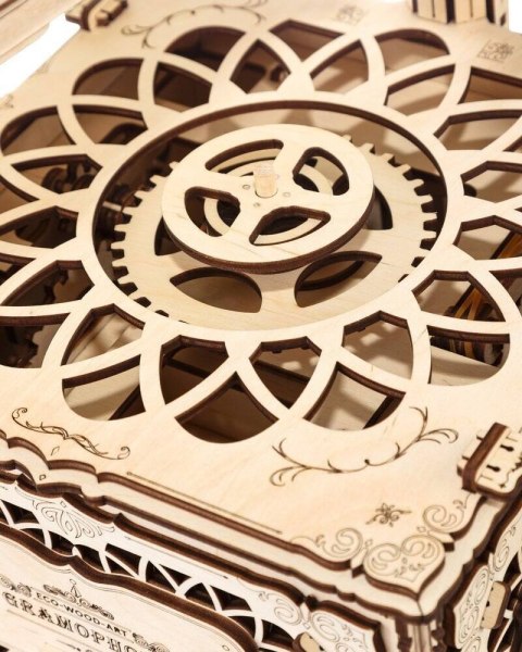 EWA Drewniane Puzzle 3D - Gramofon EWA Drewniane Puzzle 3D - Gramofon