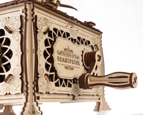 EWA Drewniane Puzzle 3D - Gramofon EWA Drewniane Puzzle 3D - Gramofon