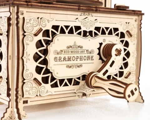 EWA Drewniane Puzzle 3D - Gramofon EWA Drewniane Puzzle 3D - Gramofon