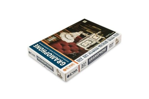 EWA Drewniane Puzzle 3D - Gramofon EWA Drewniane Puzzle 3D - Gramofon