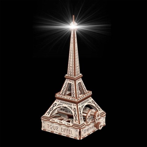 Mr.Playwood Drewniane Puzzle 3D z Diodą LED - Wieża Eiffla Mr.Playwood Drewniane Puzzle 3D z Diodą LED - Wieża Eiffla