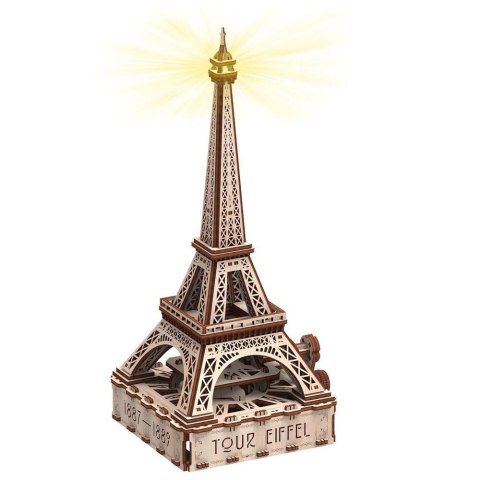 Mr.Playwood Drewniane Puzzle 3D z Diodą LED - Wieża Eiffla Mr.Playwood Drewniane Puzzle 3D z Diodą LED - Wieża Eiffla