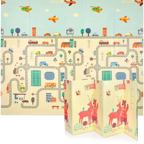 LITTLE STORY Składana Dwustronna Mata Piankowa XPE 180x200 cm XPE-008 LITTLE STORY Składana Dwustronna Mata Piankowa XPE 180x200 cm XPE-008