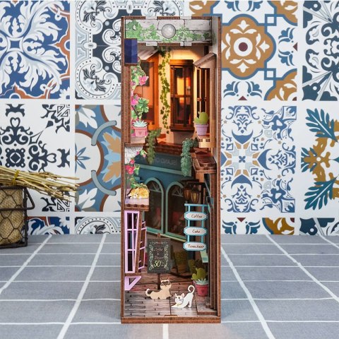 Tonecheer Składany Drewniany Model 3D LED - Book Nook Wyspa Miłości Tonecheer Składany Drewniany Model 3D LED - Book Nook Wyspa Miłości