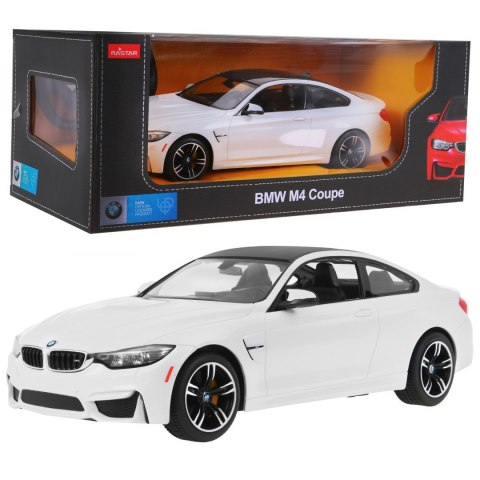 BMW M4 Coupe biały RASTAR model 1:14 Zdalnie sterowane auto + pilot 2,4 GHz