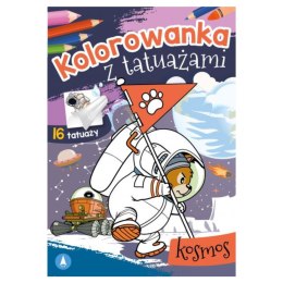 KOLOROWANKA Z TATUAŻAMI. KOSMOS