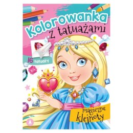 KOLOROWANKA Z TATUAŻAMI. MAGICZNE KLEJNOTY