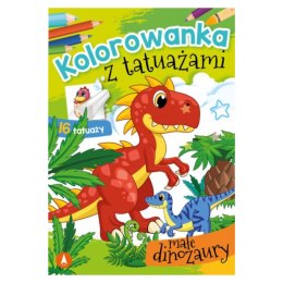 KOLOROWANKA Z TATUAŻAMI. MAŁE DINOZAURY