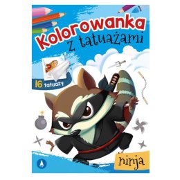 KOLOROWANKA Z TATUAŻAMI. NINJA