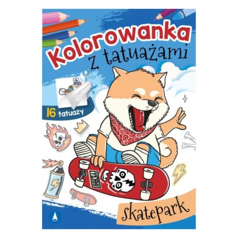 KOLOROWANKA Z TATUAŻAMI. SKATEPARK