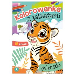 KOLOROWANKA Z TATUAŻAMI. ZWIERZAKI