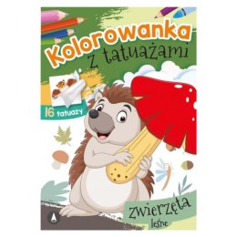 KOLOROWANKA Z TATUAŻAMI. ZWIERZĘTA LEŚNE