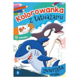 KOLOROWANKA Z TATUAŻAMI. ZWIERZĘTA MORSKIE