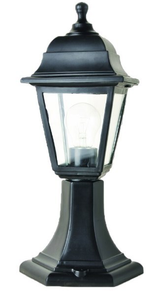 LAMPA OGRODOWA LATARNIA IP44 ZEWNĘTRZNA CZARNA LED KLASYCZNE WZORNICTWO