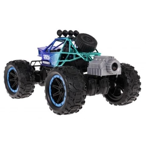 Crawler REAL ROCK z Funkcją Dymu R/C Niebieski Crawler REAL ROCK z Funkcją Dymu R/C Niebieski