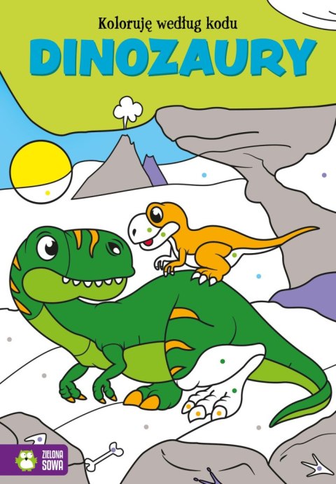 Koloruję według kodu. Dinozaury Koloruję według kodu. Dinozaury