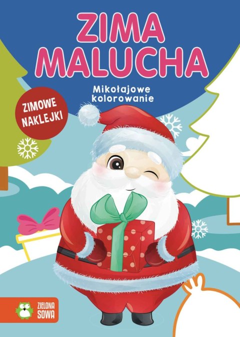 Zima malucha. Mikołajowe kolorowanie