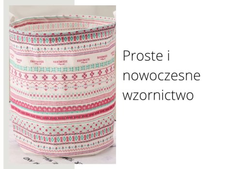 POJEMNIK KOSZ MATERIAŁOWY DO PRZECHOWYWANIA 43x33cm WOREK STYLISTYKA BOHO POJEMNIK KOSZ MATERIAŁOWY DO PRZECHOWYWANIA 43x33cm WOREK STYLISTYKA BOHO