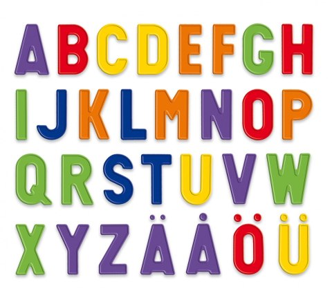 QUERCETTI TABLICA MAGNETYCZNA BASIC DUŻE LITERY 48 EL. + 8 EL. QUERCETTI TABLICA MAGNETYCZNA BASIC DUŻE LITERY 48 EL. + 8 EL.