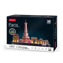 CUBIC FUN PUZZLE 3D CITY LINE LED PARYŻ - L525H