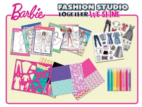 LISCIANI BARBIE SKETCH BOOK TOGETHER FASHION STUDIO LISCIANI BARBIE SKETCH BOOK TOGETHER FASHION STUDIO