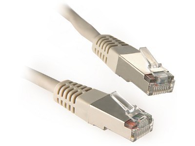 PATCHCORD KAT6 FTP 0,25M SZARY