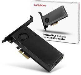 Adapter Axagon PCEM2-DC PCI-E x4 na M.2 NVMe z chłodzeniem