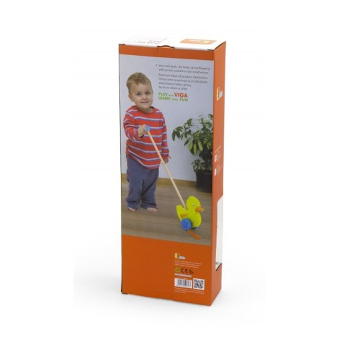 VIGA TOYS DREWNIANY PCHACZ KACZUSZKA VIGA TOYS DREWNIANY PCHACZ KACZUSZKA