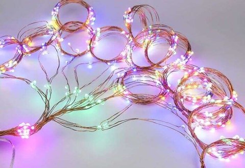 Lampki 200 LED - włosy anioła - multicolor 12V Lampki 200 LED - włosy anioła - multicolor 12V