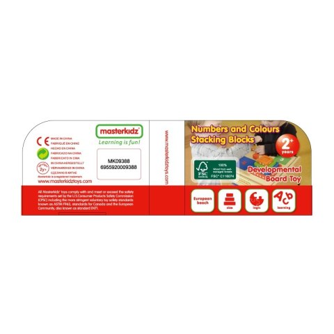 Piramidka Drewniana Edukacyjna Liczenie Kolory Masterkidz Piramidka Drewniana Edukacyjna Liczenie Kolory Masterkidz
