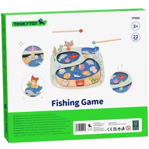 TOOKY TOY Złowić Rybkę Gra Zręcznościowa Układanka Montessori TOOKY TOY Złowić Rybkę Gra Zręcznościowa Układanka Montessori
