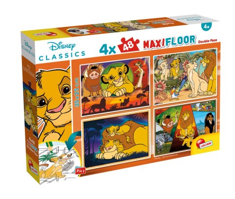 LISCIANI DISNEY PUZZLE MAXIFLOOR 4 X 48 KRÓL LEW LISCIANI DISNEY PUZZLE MAXIFLOOR 4 X 48 KRÓL LEW