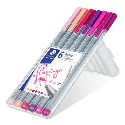 Cienkopis triplus 0.3 mm kolory flamingo 6 szt. w etui Staedtler Cienkopis triplus 0.3 mm kolory flamingo 6 szt. w etui Staedtler