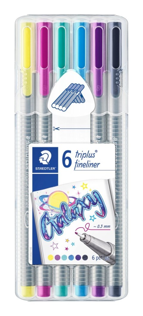 Cienkopis triplus GALAXY 6 kol. w etui Staedtler Cienkopis triplus GALAXY 6 kol. w etui Staedtler