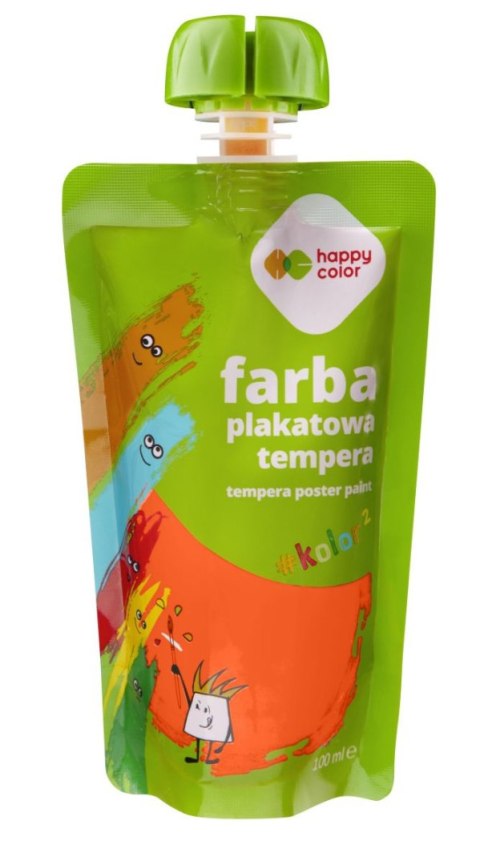 Farba plakatowa tempera 100ml pomarańczowy