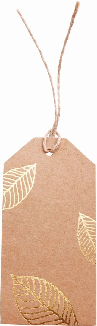 Zawieszki do prezentów Forest prostokąt 10 szt ze sznurkiem