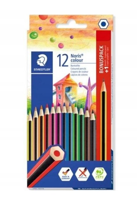 Kredki Noris colour 12 kol. + ołówek Noris HB Staedtler Kredki Noris colour 12 kol. + ołówek Noris HB Staedtler