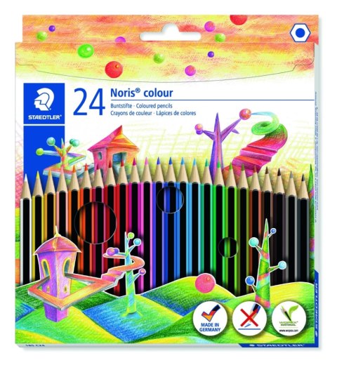 Kredki Noris colour sześciokątne 24 kol. Staedtler Kredki Noris colour sześciokątne 24 kol. Staedtler
