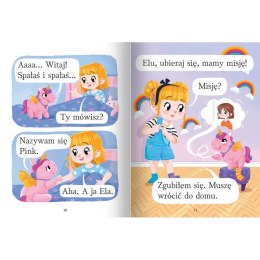 Zaczynam czytać. Duże litery. Pierwsze zdania do nauki czytania. Jednorożec