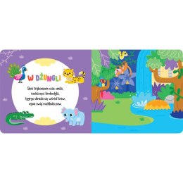 Zwierzątka. Książeczka sensoryczna z filcowymi naklejkami