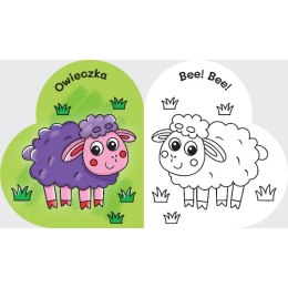 Zwierzątka. Pierwsza kolorowanka ze słonikiem