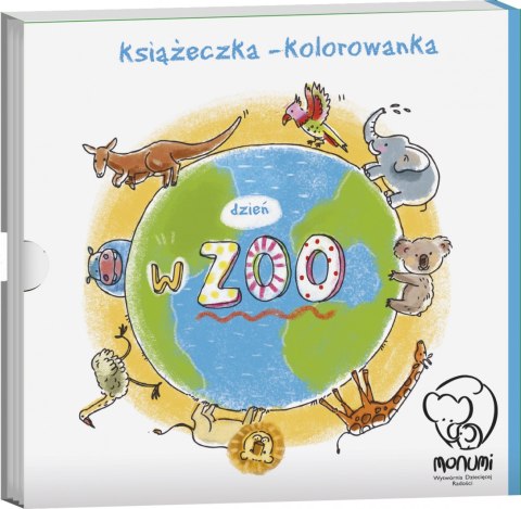 Książeczka - kolorowanka, "Dzień w ZOO", Monumi Książeczka - kolorowanka, "Dzień w ZOO", Monumi