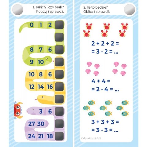 Magiczny quiz. Tabliczka mnożenia do 100. Z nitem