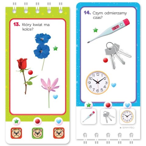 Magiczny quiz z kotkiem. Dotknij i sprawdź. 3+