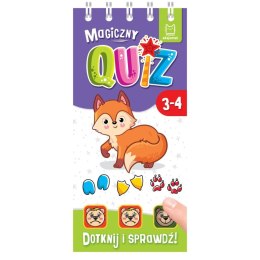 Magiczny quiz z liskiem. Dotknij i sprawdź. 3-4 lata